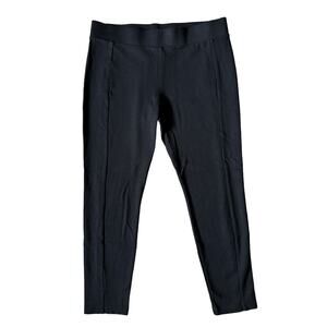 CAbi Black Ponte Knit Ankle Pants